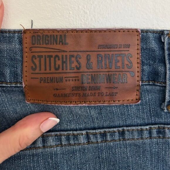 Stitches & Rivets Men's Slim Fit Jeans Premium Denimwear Stretch Denim 3… - Picture 6 of 7